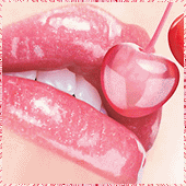 Gif animé bouche bisou